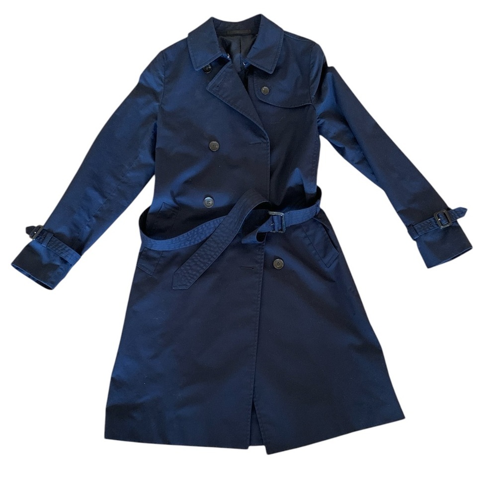 Uniqlo navy trench coat XS EUC!